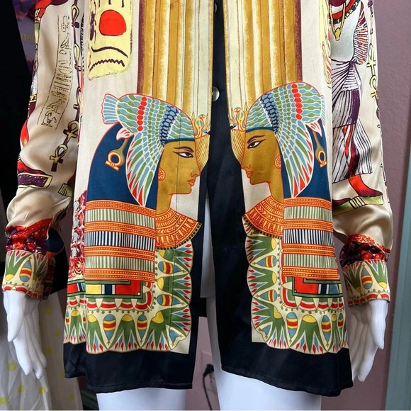 Vintage Spiegel Silk Button-up Blouse - Picture 8 of 15